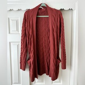 Aritzia Wilfred Cable Knit Cardigan